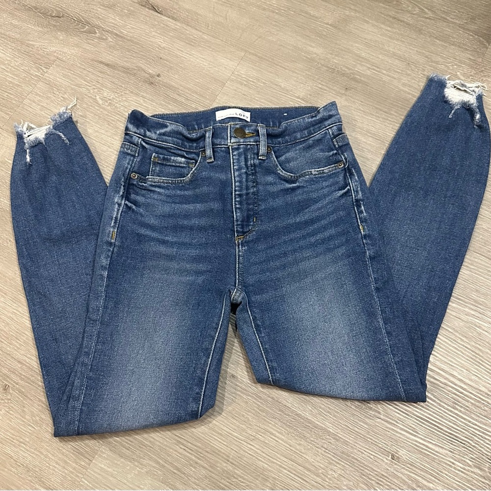 Women’s Loft High Waisted Skinny Ankle